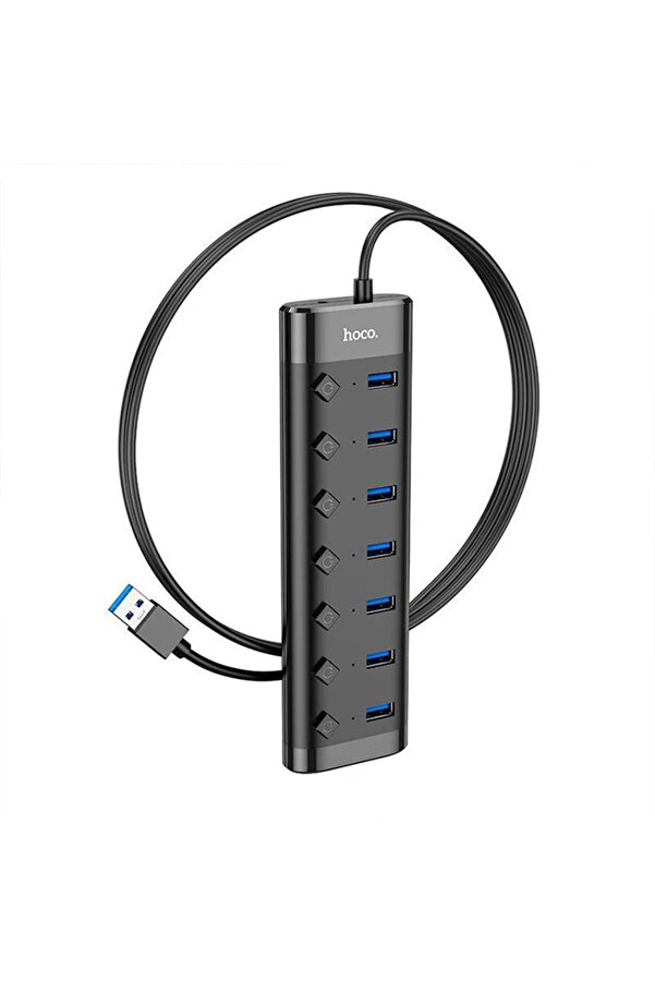 Hoco Hb40 7Xusb 2.0 Anahtarlı Usb Hızlı Şarj Ve Veri̇ Okuyucu-(1903) - Dropx3343-4764