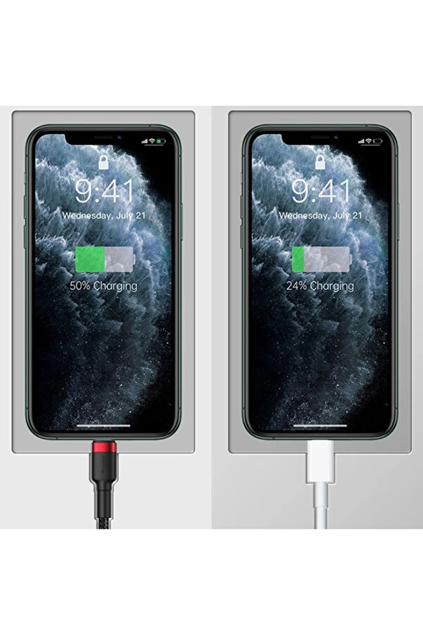 Cafule 2İn1 Type C Pdhızlı Şarj+İphone Hızlı Usb Şarj Kablosu-(1903) - Dropx4237-3543