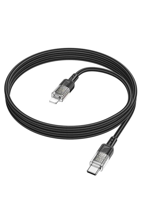 Hoco U129 Transparan Type-C To Li̇ghtni̇ng Data Ve Şarj Kablosu 1M-(5775) - Gms6397-8728