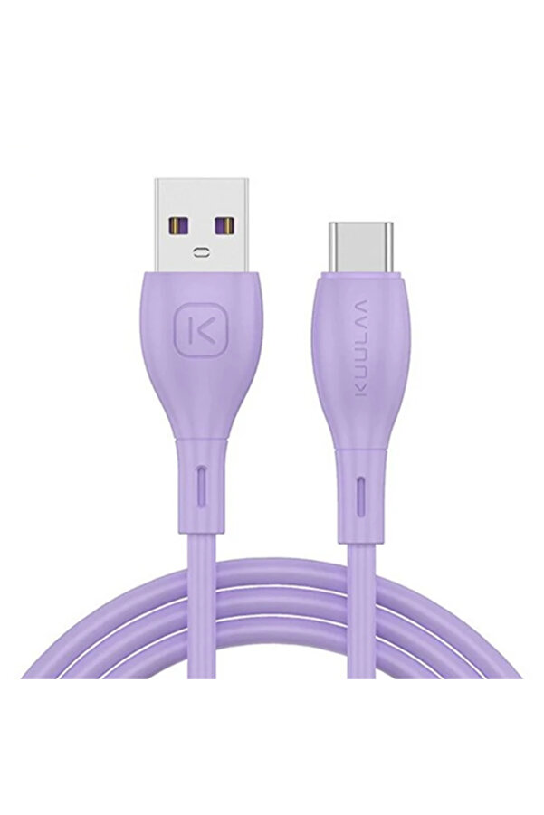 Kuulaa Li̇qui̇d Si̇li̇cone Usb Type C Qc3.0 Hızlı Şarj Kablosu 1Metre-(1903) - 653690-1404