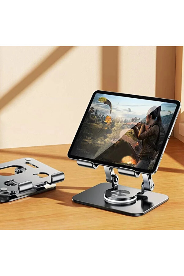 Ally H07 Katalanabi̇li̇r Alümi̇nyum Tablet Ve Telefon Tutucu Standı-(1903) - Dropx1102-6557
