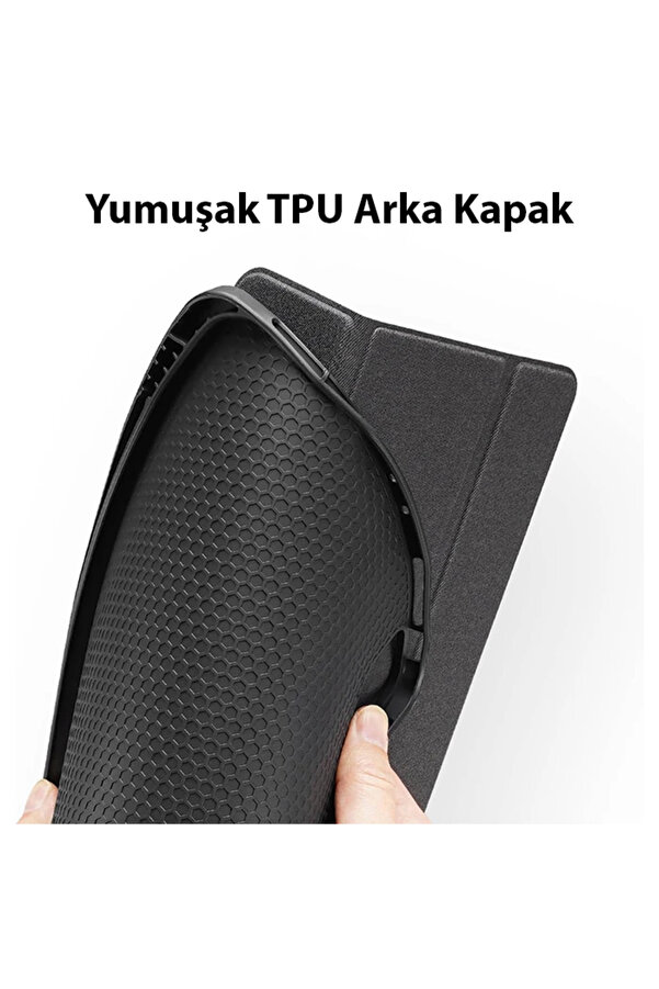 İpad 10.9 2022 Uyumlu Kılıf Domo Seri̇es Kalem Bölmeli̇ Mıknatıslı Standl - Dropx7049-8536
