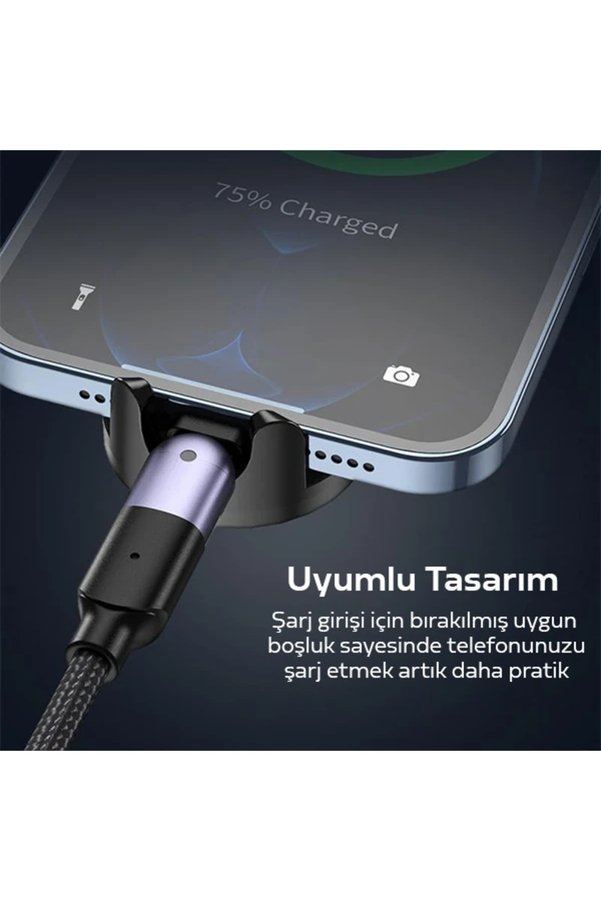 Ezere Universal Mıknatıslı Standlı Cep Telefon Araç Tutucu Aluminum-(5775) - Karbul5266-2389