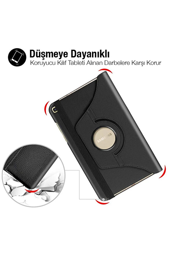 Sm Galaxy Tab A 10.0 (P580-P585) 360 Derece Döner Standlı Kılıf-(5775) - Gms2743-7877