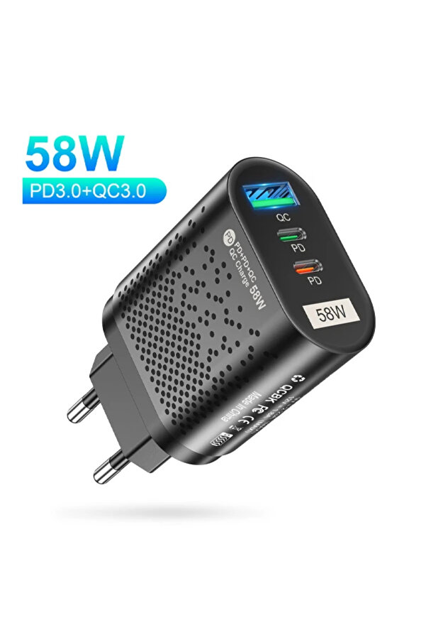 Usli̇on Pd 58W Usb + Type-C Hızlı Şarj Başlığı-(1903) - Dropx6386-2796