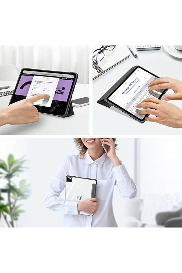Dux Duci̇s İpad Pro 12.9 2022/2021/2020/2018 Kılıf Copa Seri̇es Uyku Modlu Kapak - Dropx2286-7814