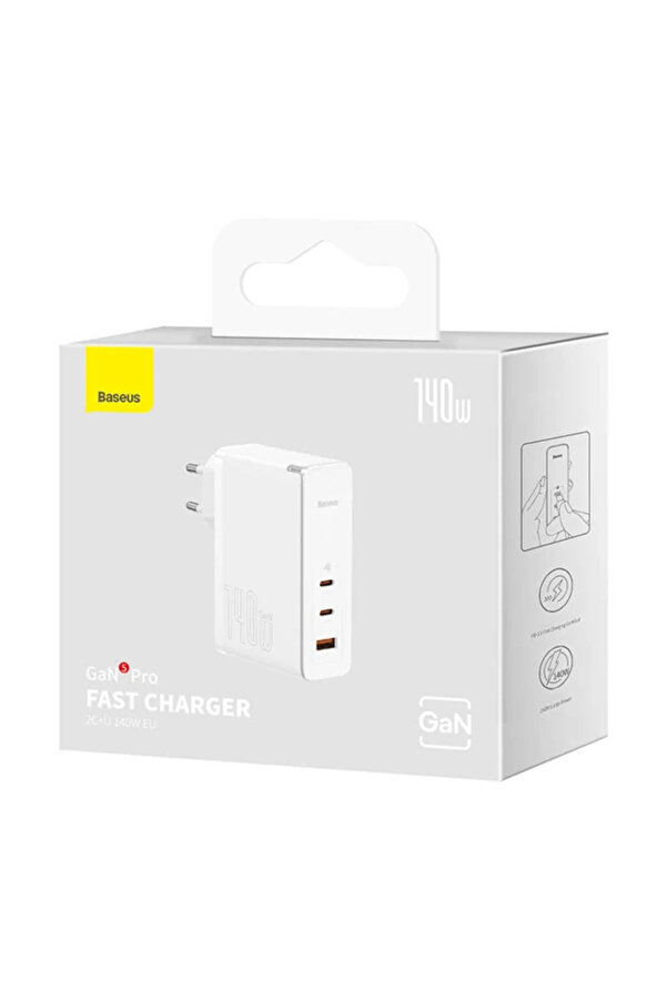 Gan5 Pro 140W Fast Charger 2 Type-C+1 Usb Pd Ultra Hızlı Şarj Aleti̇+ Şarj Ka - Dropx1262-5571