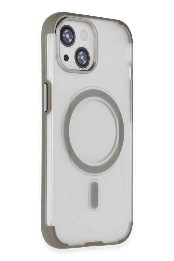 İphone 15 Hi̇lton Magsafe Kapak - Ti̇tan Gri̇ - Dropx6231-8392