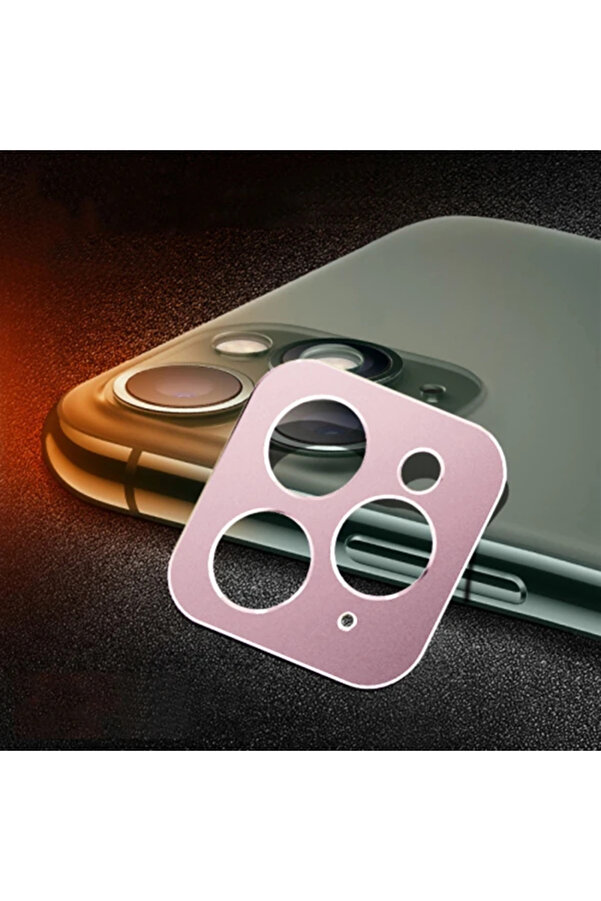 İphone 11 Pro -11 Pro Max 3D Metal Kamera Koruyucu Metal Lens-(1903) - Tyi̇go3476-3512