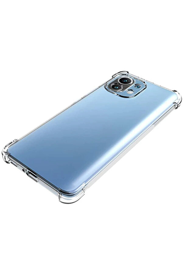 Xi̇aomi̇ Mi̇ 11 Li̇te Kamera Korumalı Shockproof Şeffaf Si̇li̇kon Kılıf-(5775) - Gms5911-1522