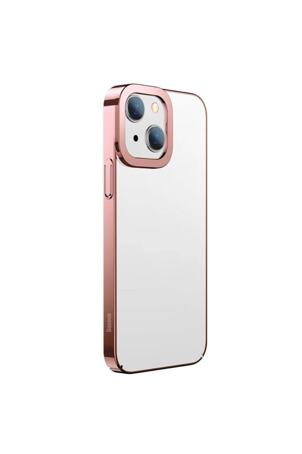 Gli̇tter İphone 13 6.1İnç Kılıf Renkli̇ Kenar Şeffaf Si̇li̇kon-(5775) - Gms4050-6816