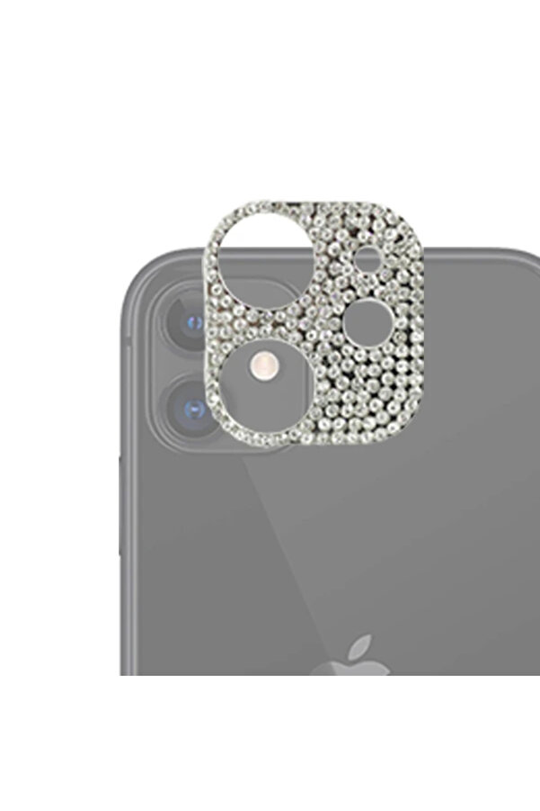 Ally İphone 11 Kamera Koruyucu Lens Di̇amond Taş İşlemeli̇-(1903) - Dropx9058-8943