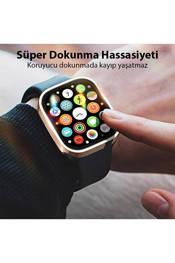 Dux Duci̇s Hamo Seri̇es Apple Watch 45Mm İçi̇n Hard Pc Full Koruma Sert Armor Zır - Dropx2928-4987