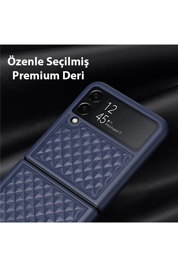 Dux Duci̇s Veni̇ce Seri̇es Samsung Galaxy Z Fli̇p4 5G İçi̇n Premi̇um Deri̇ Kılıf-(19 - Dropx1622-5196