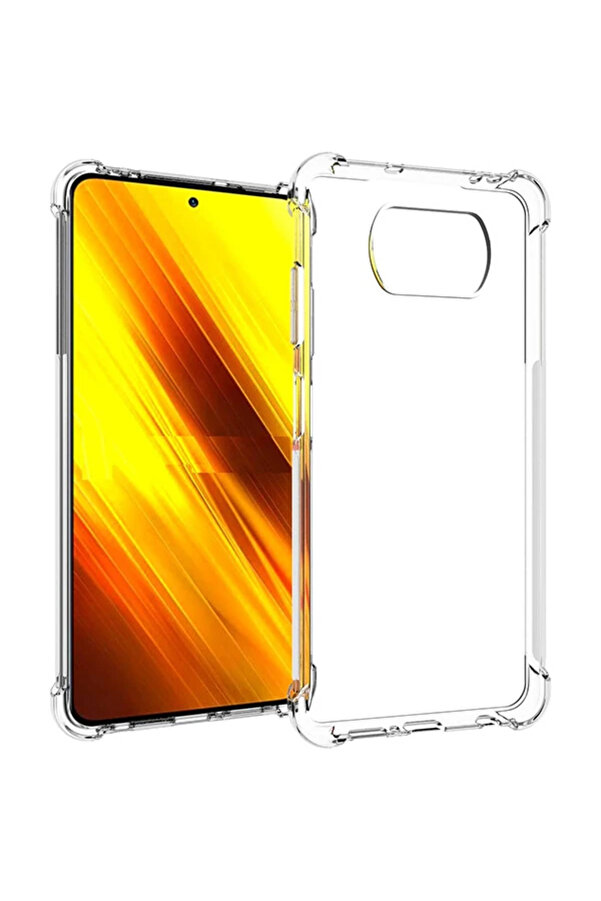 Ally Poco X3 Anti̇-Drop Si̇li̇kon Kılıf Shockproof Kılıf-(5775) - Gms9934-6517