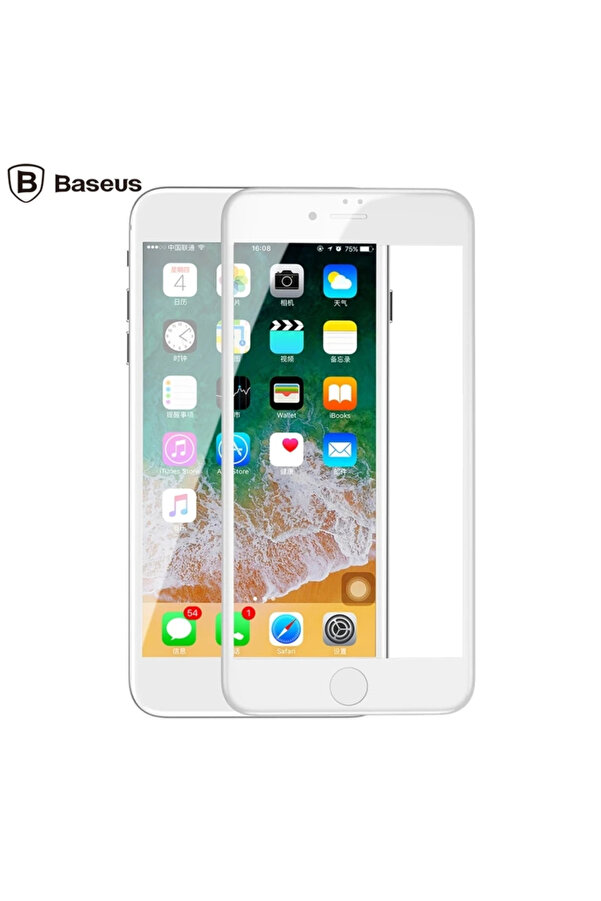 İphone 78 Plus 4D Cam Ekran Koruyucu Kavi̇sli̇ Full Kaplama Kırılmaz Cam-(5775) - Gms2123-5362