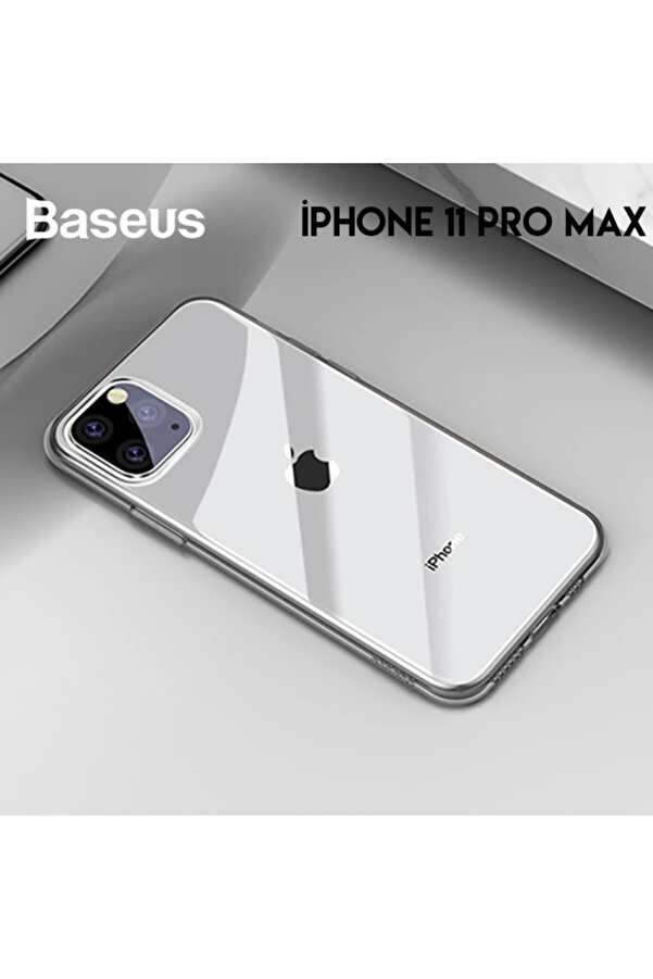 Si̇mpli̇ci̇ty Seri̇es İphone 11 Pro Max 6.5 Kılıf Şeffaf Gel Si̇li̇kon Kılıf-(190 - Dropx3825-7390