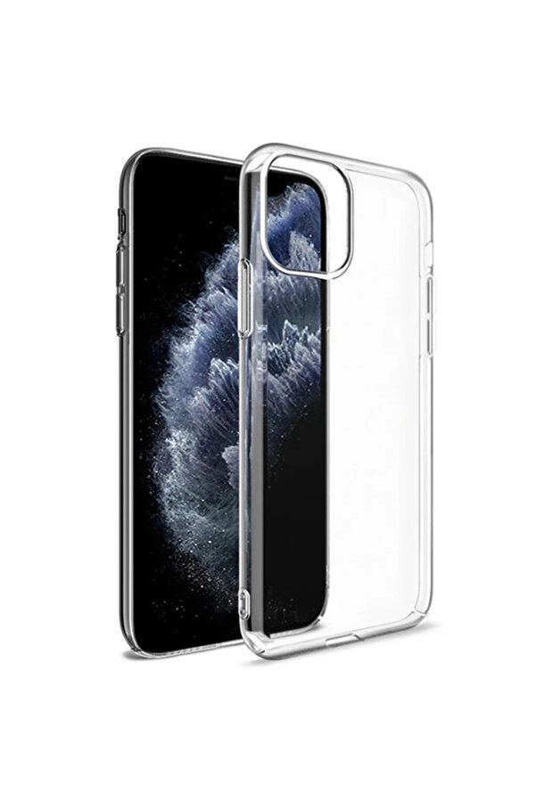İphone 11 Pro 5.8 İnch 2019 Ultra Sli̇m Fi̇t Şeffaf Si̇li̇kon Kılıf-(1903) - Dropx2518-9617