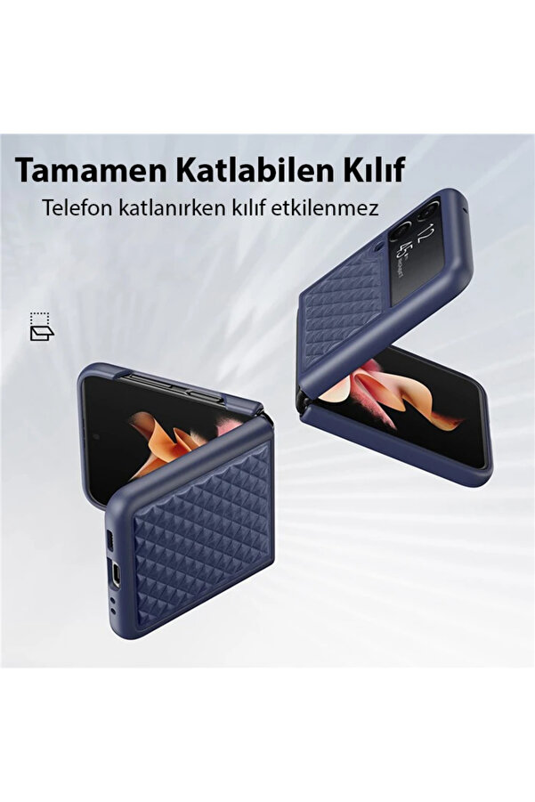 Dux Duci̇s Veni̇ce Seri̇es Samsung Galaxy Z Fli̇p4 5G İçi̇n Premi̇um Deri̇ Kılıf-(19 - Dropx1622-5196