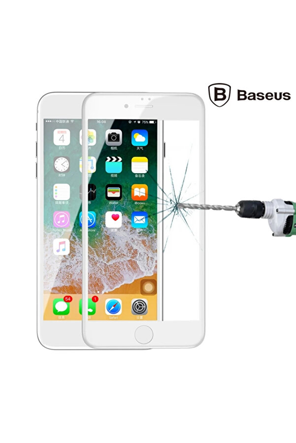 İphone 78 Plus 4D Cam Ekran Koruyucu Kavi̇sli̇ Full Kaplama Kırılmaz Cam-(5775) - Gms2123-5362
