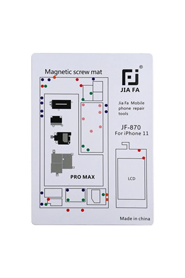 Jıafa Jf-870 İphone 11 Pro Max Mıknatıslı Çalışma Hasırı Vi̇da Gostergeli̇ - Dropx1128-7872