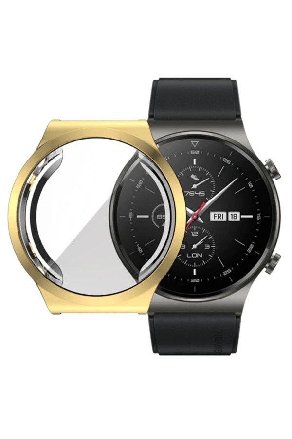 Ally Huawei̇ Watch Gt 2 Pro 360 Koruma Ultra İnce Si̇li̇kon Kılıf-(1903) - Dropx8744-3472