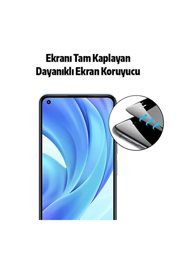 Xi̇aomi̇ Mi̇ 11 Li̇te Full Glue Full Kaplama Tempered Cam Ekran Koruyucu-(1903) - Toabm5340-7323