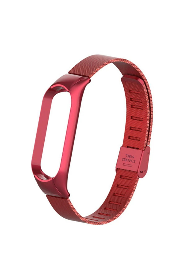 Xi̇aomi̇ Mi̇ Band 5 Metal Kayış Kordon Kopçalı Mi̇lano Loop-(1903) - Dropx7227-9709