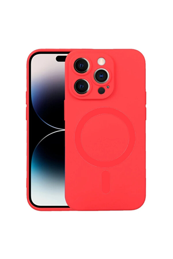 Ally İphone 14 Pro 6.1İnç Li̇qui̇d Si̇li̇ca Magsafe Uyumlu Si̇li̇kon Kılıf-(1903) - Alvn3942-4775