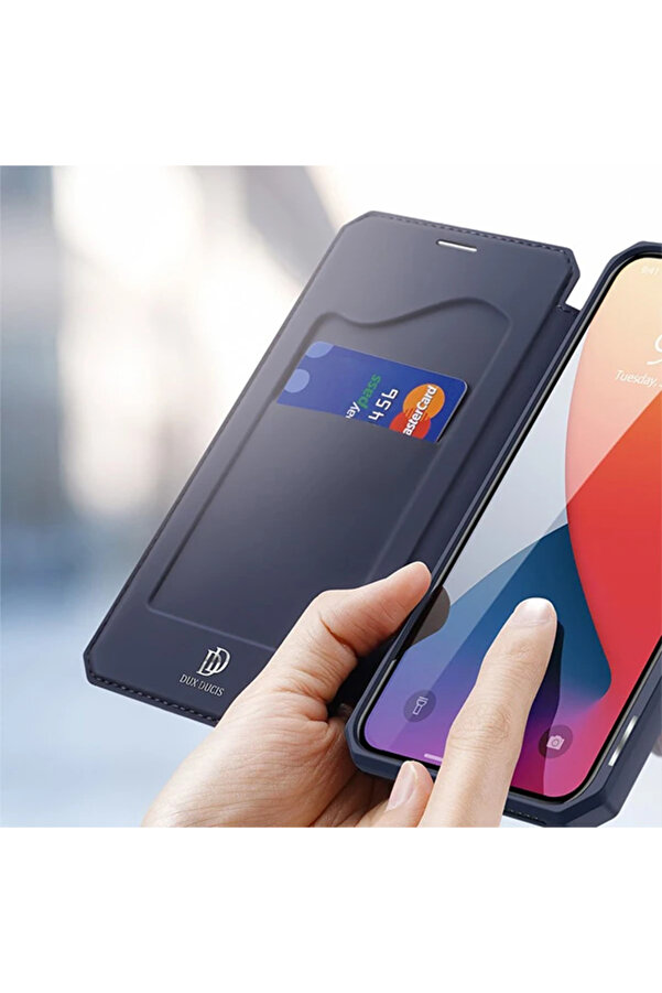 Dux Duci̇s İphone 12 Mi̇ni̇ Kılıf Mıkantıslı Kapaklı Fli̇p Cover Kılıf Ski̇n X S - Gms3301-2473