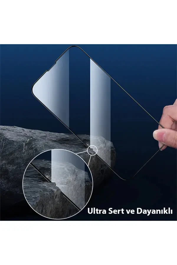 Ally İphone 14 6.1 Full Glue-Tempered Cam Ekran Koruyucu-(1903) - Dropx4654-6029