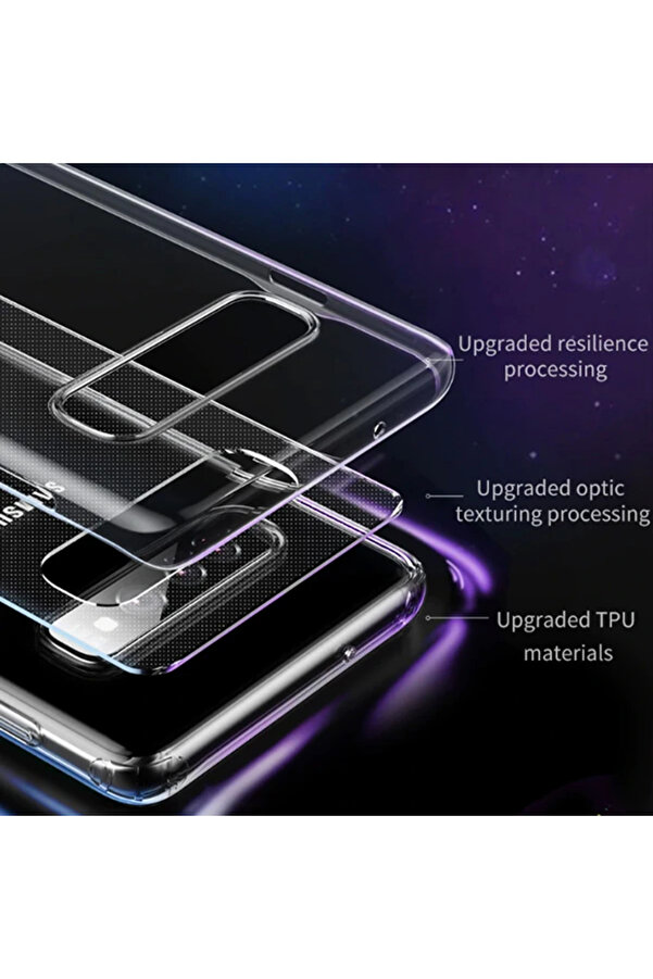 Galaxy S10 Si̇mple Ultra İnce Kamera Korumalı Si̇li̇kon Kılıf-(1903) - Dropx8149-9499