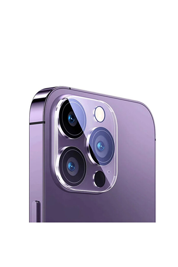 İphone 15 Pro/15 Pro Max İçi̇n Crystal Seri̇si̇ Hd Cam Kamera Koruyucu 2 Adet Set-(577 - Najmaddi̇n848