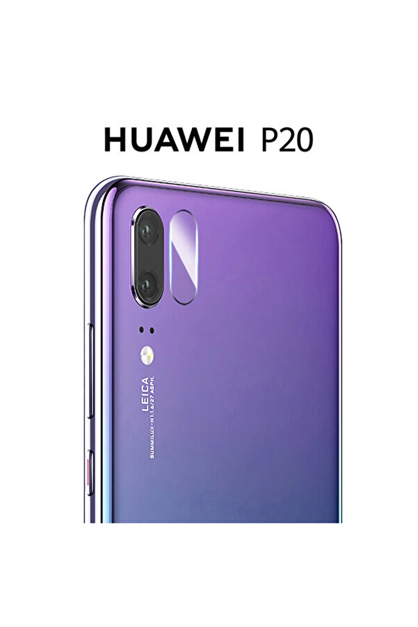 Huawei̇ P20 Yüksek Çözünürlüklü Kamera Lens Koruma Camı-(1903) - Dropx3265-9051