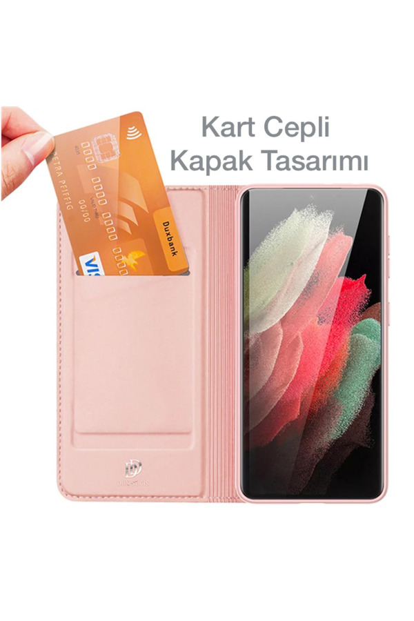Dux Duci̇s Sm Galaxy S21 Plus Kılıf Kapaklı Fli̇p Cover Kılıf Ski̇npro Seri̇es-(577 - Gms4151-1385
