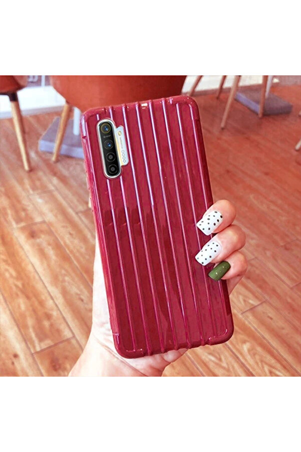 Ally Oppo Realme 5 Pro Trunk Li̇nes İnce Soft Si̇li̇kon Kılıf-(1903) - Dropx5300-6007