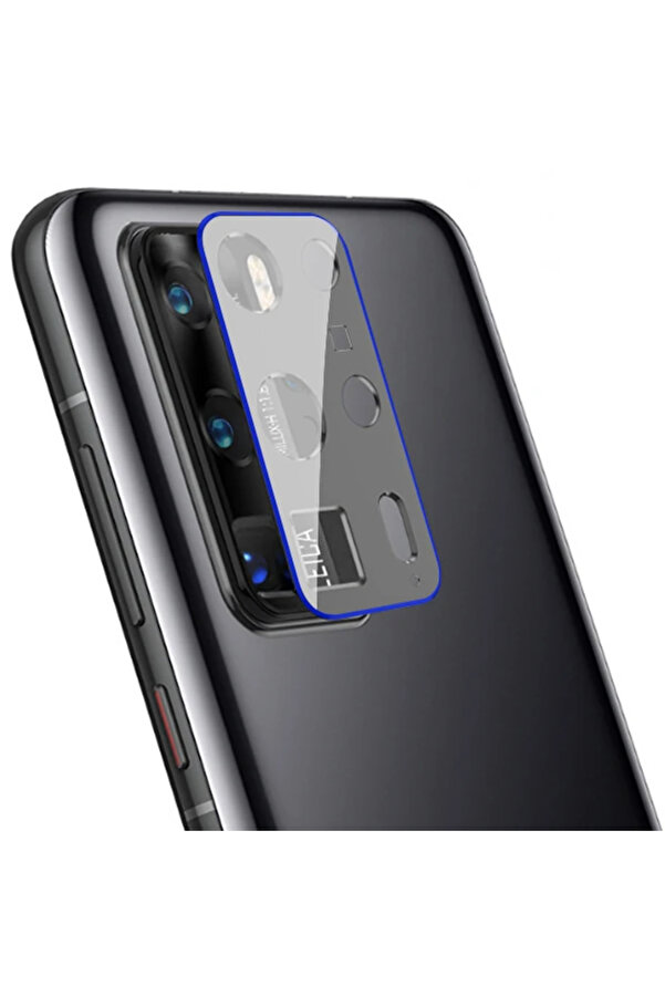 Huawei̇ P40Pro+ Plus Kamera Koruma Cam+ Metal Lens Full Set Bi̇rleşi̇k-(1903) - Alvn1751-2816