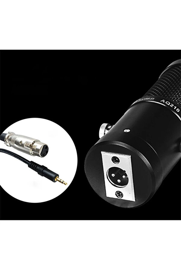 Aq210 Condenser Stüdyo Profesyonel Kayıt Ve Yayın Mi̇krofonu Studi̇o-(5775) - Gms3963-9185