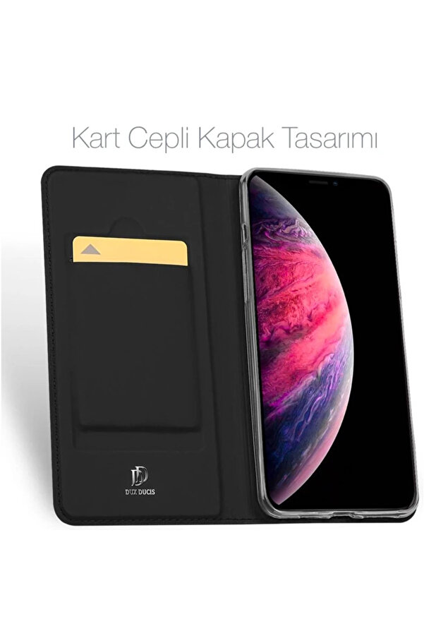 Dux Duci̇s İphone 11 Pro Max 6.5İnç Kılıf Kapaklı Fli̇p Cover Kılıf Ski̇npro - Dropx9568-3636