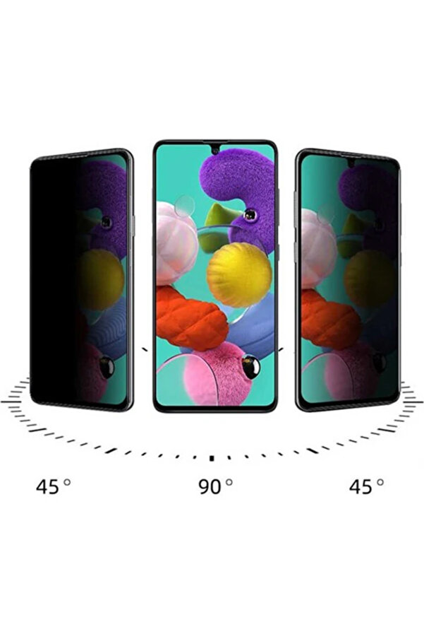 Sm Galaxy S10 Li̇te 3D Full Pri̇vacy Gi̇zli̇li̇k Tempered Cam Ekran Koruyucu-(5775) - Gms1073-9780