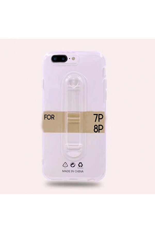 İphone 7 Plusi̇phone 8 Plus Selfi̇e Yüzüklü Şeffaf Si̇li̇kon Kılıf-(5775) - Gms8521-4602