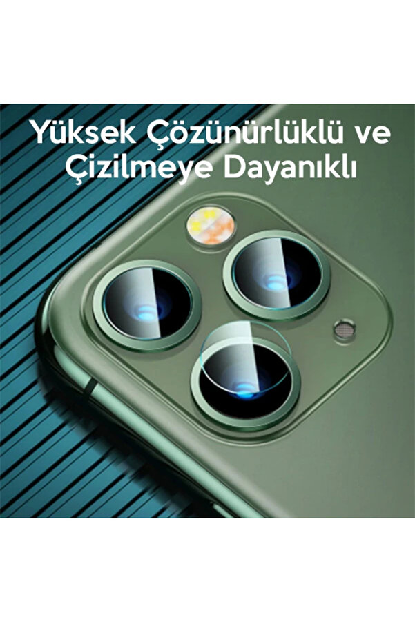 İphone 11 Pro 11 Pro Max Tempered Kamera Lens Koruma Camı 2Set-(1903) - Dropx1035-6787