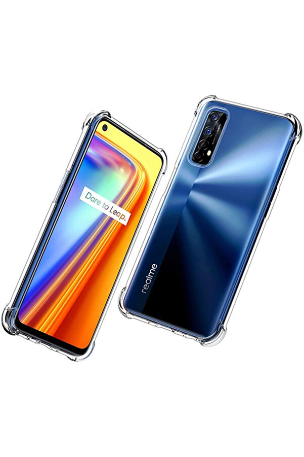 Ally Oppo Realme 7 Anti̇-Drop Si̇li̇kon Kılıf Shockproof Kılıf-(1903) - Dropx1658-7504