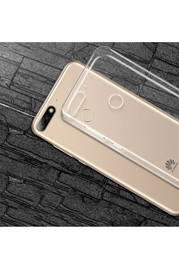 Huaweı Y9 2018 Şeffaf Soft Sli̇m Fi̇t Si̇li̇kon Kılıf-(1903) - Monas2320-8647
