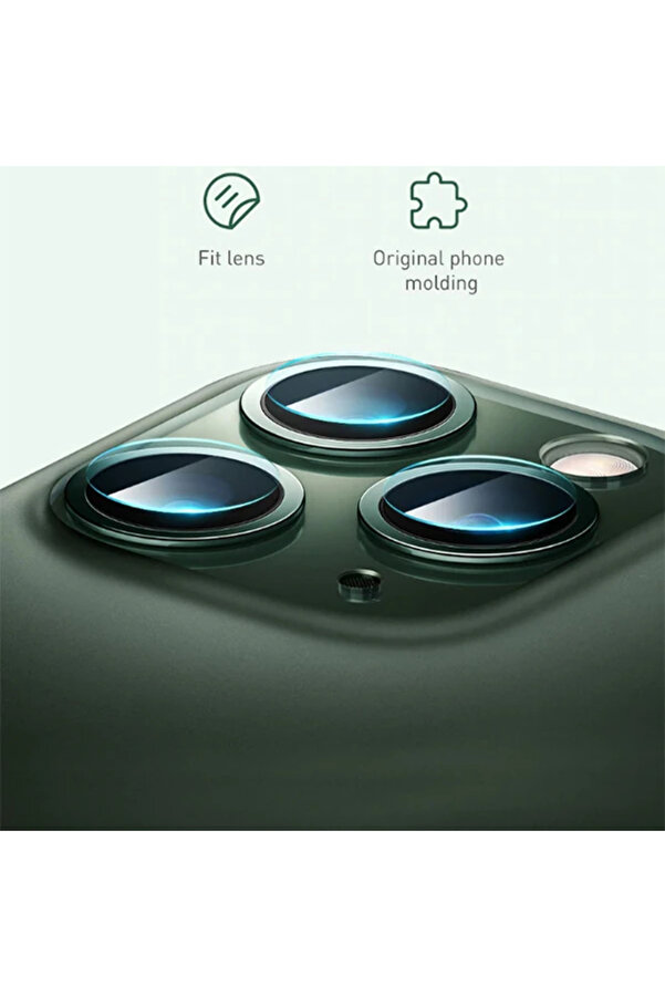 İphone 11 Pro 11 Pro Max Tempered Kamera Lens Koruma Camı 2Set-(1903) - Dropx1035-6787