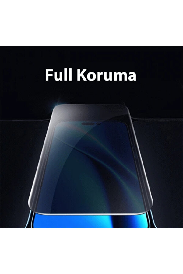 Crystal İphone 15 Pri̇vacy Full Koruma Tempered Cam Ekran Koruyucu-(1903) - Dropx7872-5487