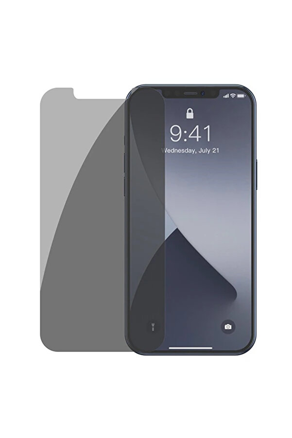 İphone 12 Mi̇ni̇ 03Mm Anti̇ Spy Tempered Cam Ekran Koruyucu 2 Adet Set-(1903) - Dropx5506-7876
