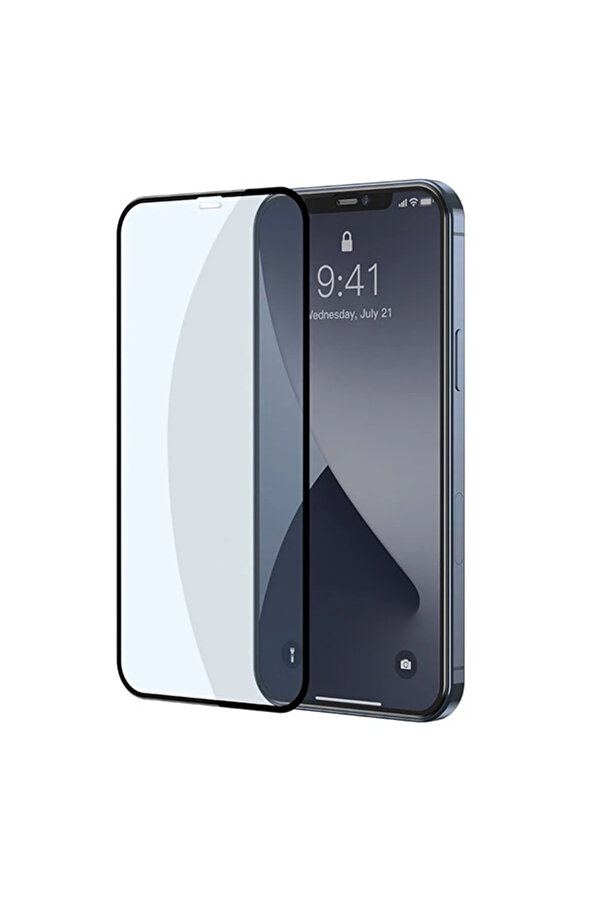 İphone 12-12 Pro 0.3Mm Full Anti̇ Blue Li̇ght Tempered Cam Ekran Koruyucu 2Adet Set-( - Lkm9618-1821