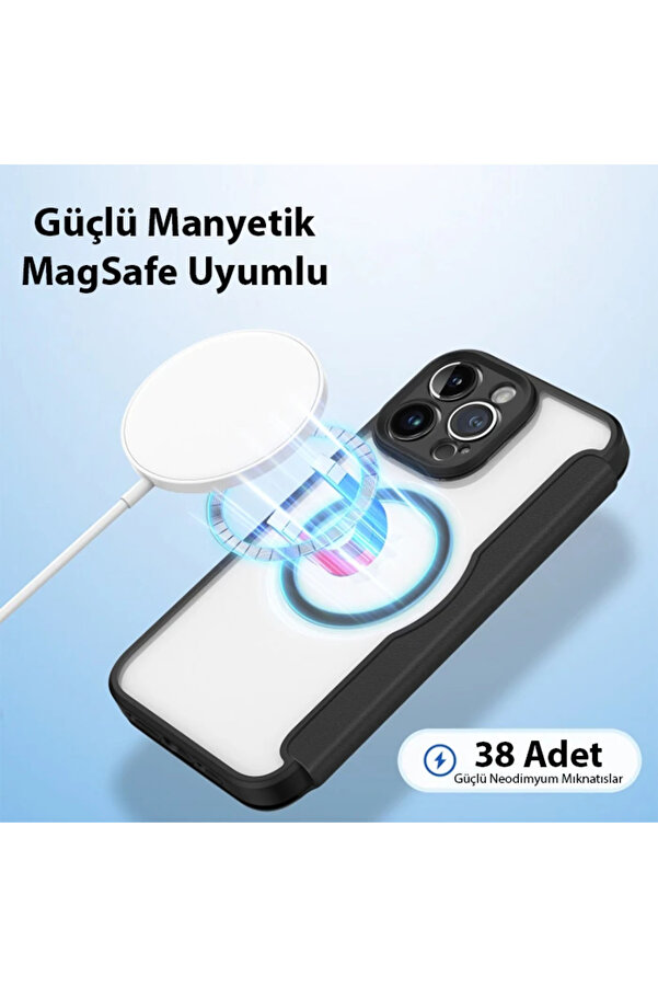 Dux Duci̇s İphone 14 Pro 6.1 Kılıf Ski̇n X Pro Seri̇es Magsafe Kapaklı Kılıf F - Dropx3302-6294