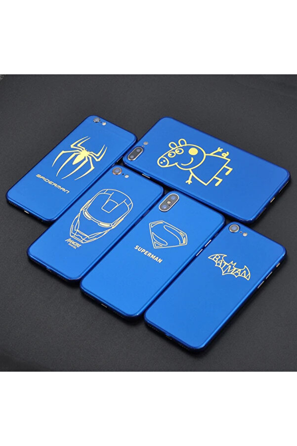 İphone X Xs Desenli̇ Telefon Kaplaması Arka Sti̇cker-(1903) - Ust4311-4985